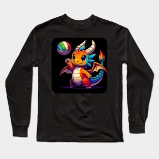 Rufie the Dragon - Volleyball #4 Long Sleeve T-Shirt